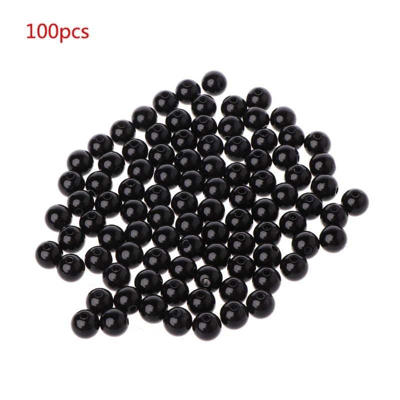 

100pcs 3-12mm Black Safety Doll Eyes Sewing Beads For DIY Bear Stuffed Toys Scrapbooking Crafts