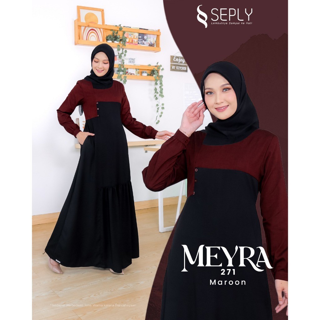 Ethica Dress Gamis Dewasa Muslimah Meyra 271 Maroon