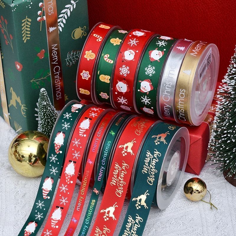 

[1 Roll] Pita Natal Salur Motif / Pita Satin / Pita Satin Natal / Pita Satin Motif Natal / Pita Dekorasi Natal / Pita Salur Motif Strip / Pita Natal Dekorasi Rumah / Pita Salur Merah Putih / Natal Pita Salur & Natal Pita Satin