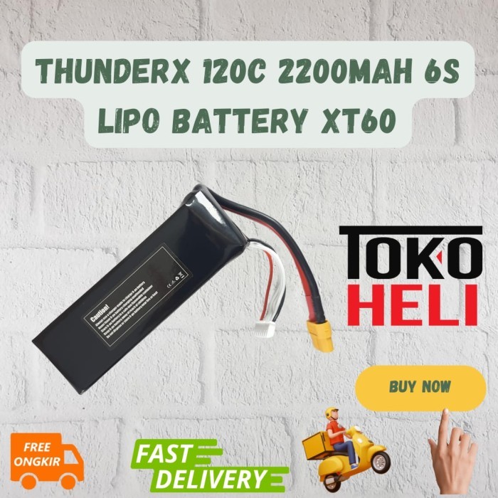 ThunderX 120C 2200mah 22.2V 6S Lipo Battery XT60