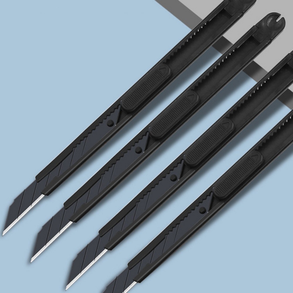 

Black Metal Art Knife Letter Openers Utility Knife Paper And Office Knife Diy Cutter Knife Stationery School Tools Paper Cutter