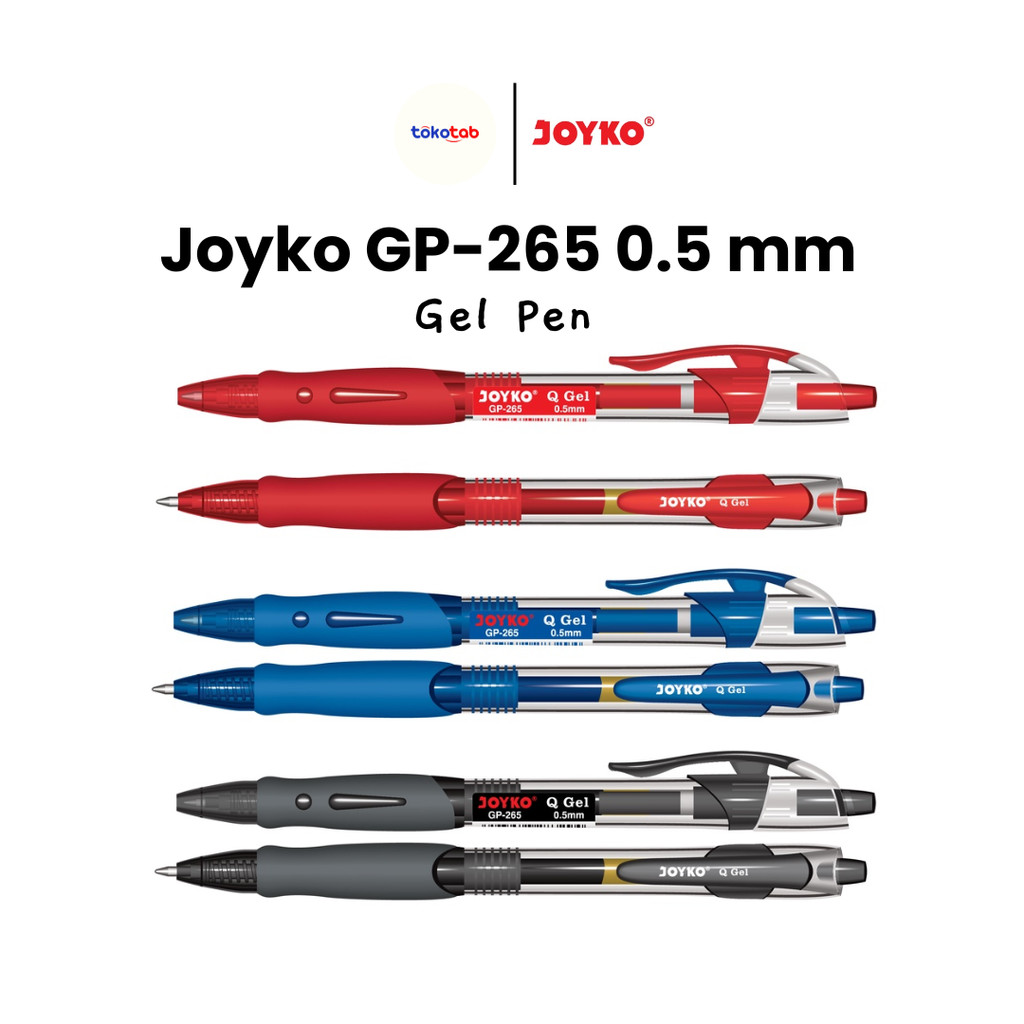 

Tokotab - Gel Pen Pulpen Pena Joyko GP-265 Q Gel 0.5 mm