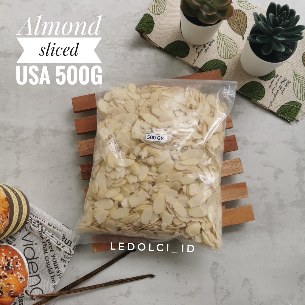 

KACANG ALMOND SLICE MENTAH KACANG ALMOND IRIS MENTAH 500 GRAM (BESAR)