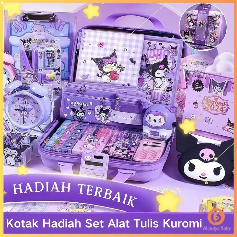 

[Penjual Lokal] Kotak Hadiah Alat Tulis Kuromi Set Mewah Tempat Pensil Buku Catatan Hadiah Ulang Tahun Anak Perlengkapan Sekolah