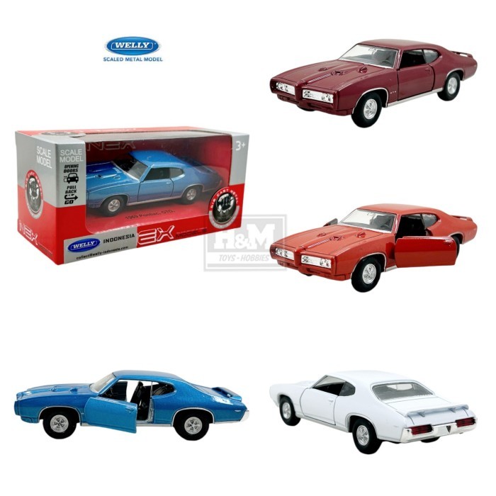 Welly 1969 Pontiac GTO - Mainan Mobilan