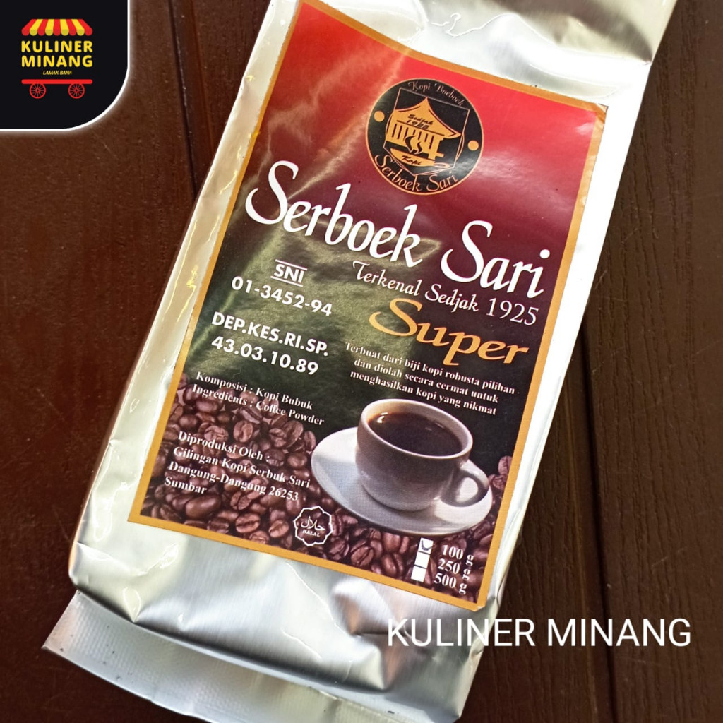 

Kuliner Minang Kopi Serboek Sari Super taste Oleh Oleh Cemilan Makanan Payakumbuh Padang Khas Pariaman Jajanan urang awak Snack Kabau Murah Gurih Renyah Spicy Resmi 100% Halal Original AX01