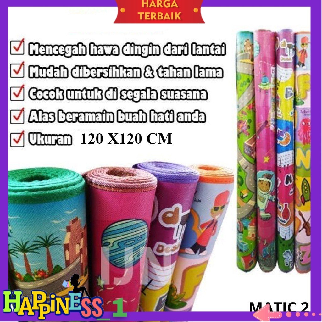 TIKAR SPON EVA TEBAL/TIKAR GULUNG MURAH/EVA SPONS TEBAL PREMIUM - HAPPINESS