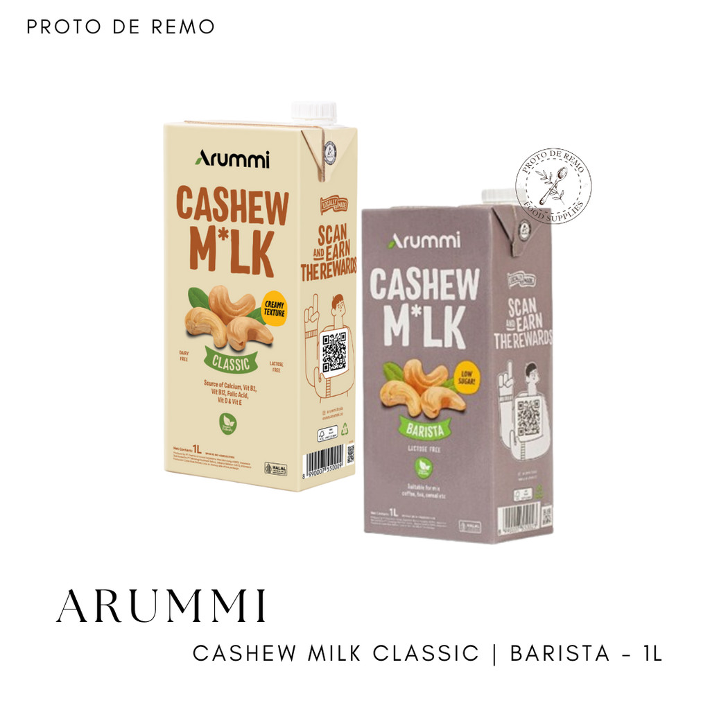 

Arummi Susu Kacang Mede Cashew Milk Classic & Barista | 1L