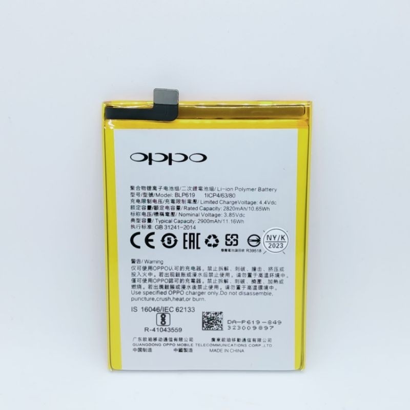 Batre Baterai OPPO A57 Lama / OPPO A39 Kode Batre BLP619 Battery Original