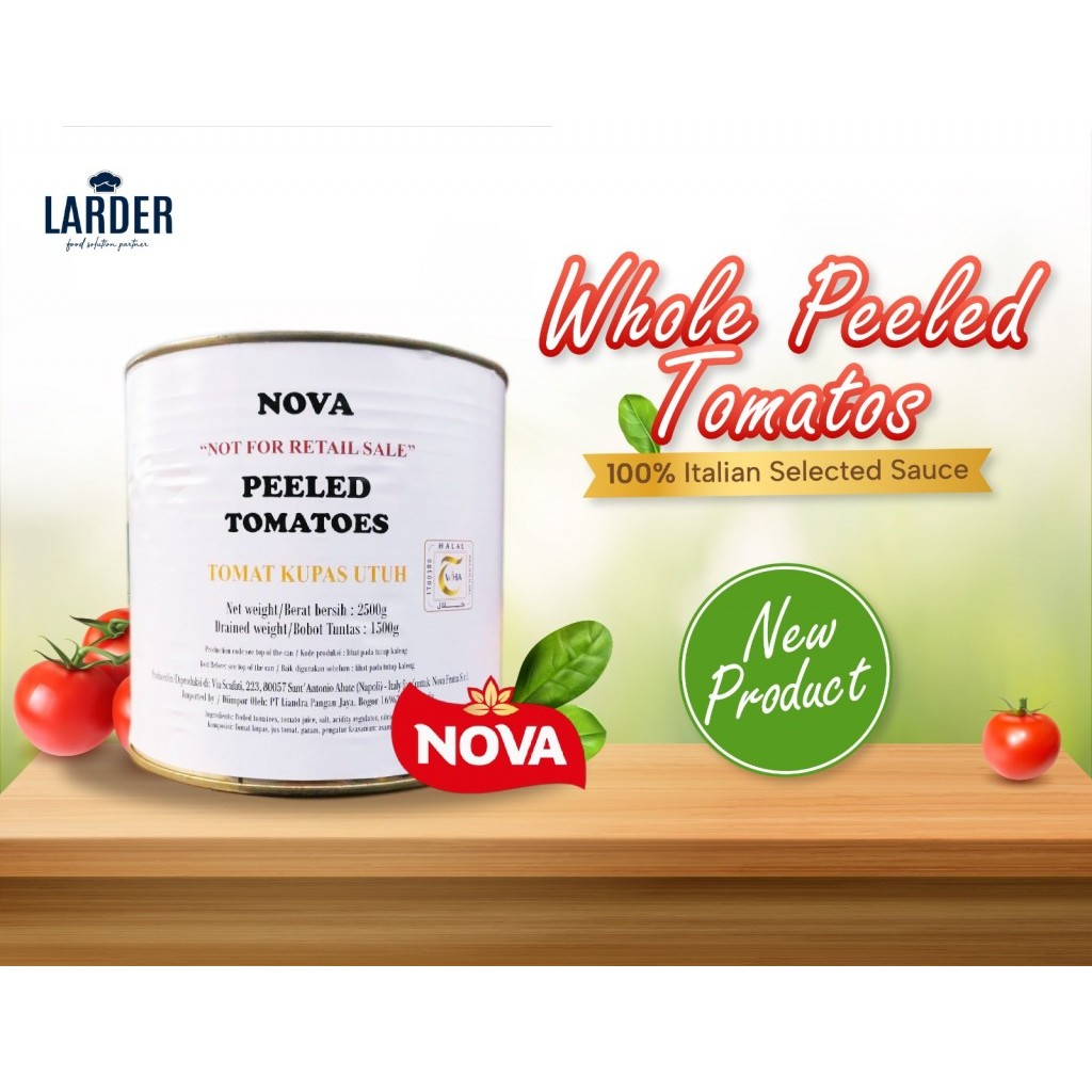 

Nova Peeled Tomato 2,5kg