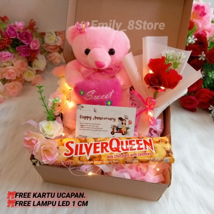 

KADO ULANG TAHUN CEWEK HADIAH ANNIVERSARY KADO VALENTINE hampergiftbox - Paket 3 Coklat