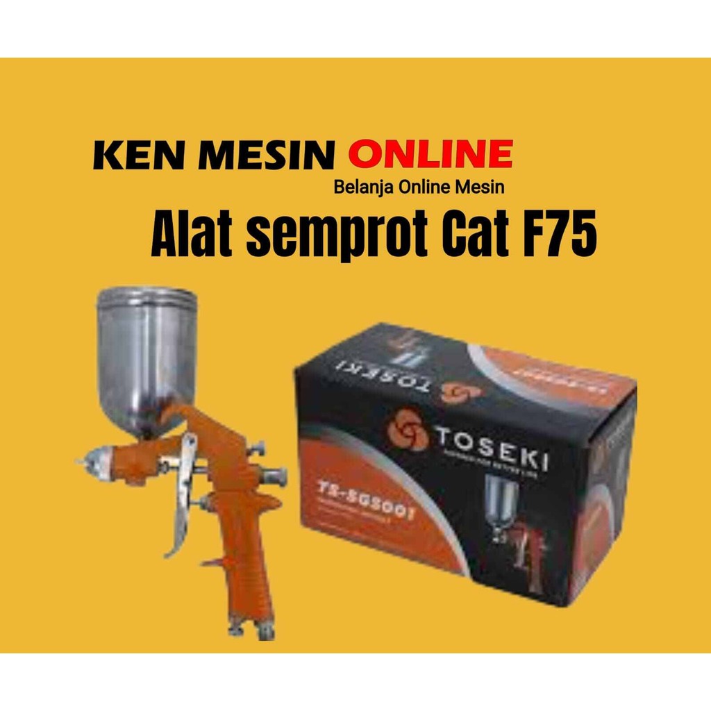 

[Bayar Di Tempat] Spray Gun Cat Tabung Atas F75 Toseki