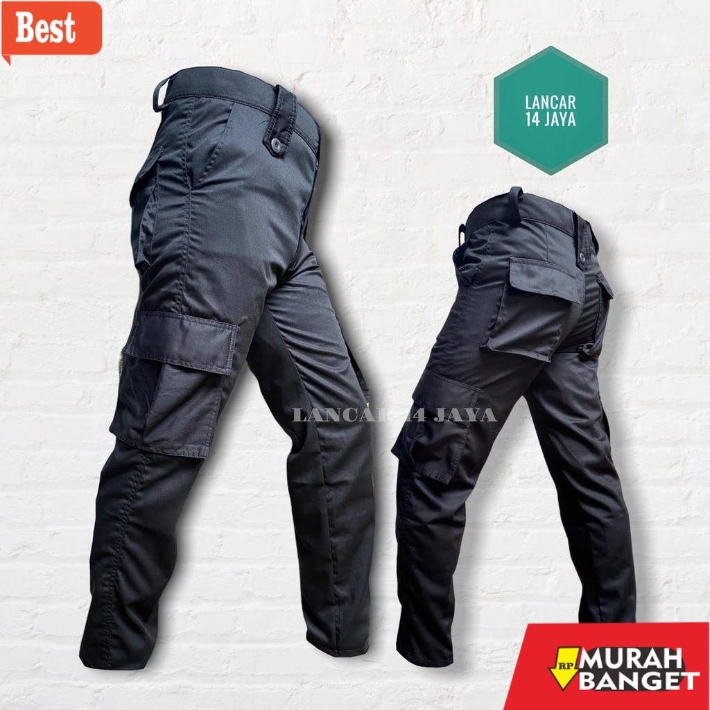 celana cargo panjang pria Celana PDL Warna Coklat Polisi - Celana Lapangan Pramuka - Celana PDL Secu