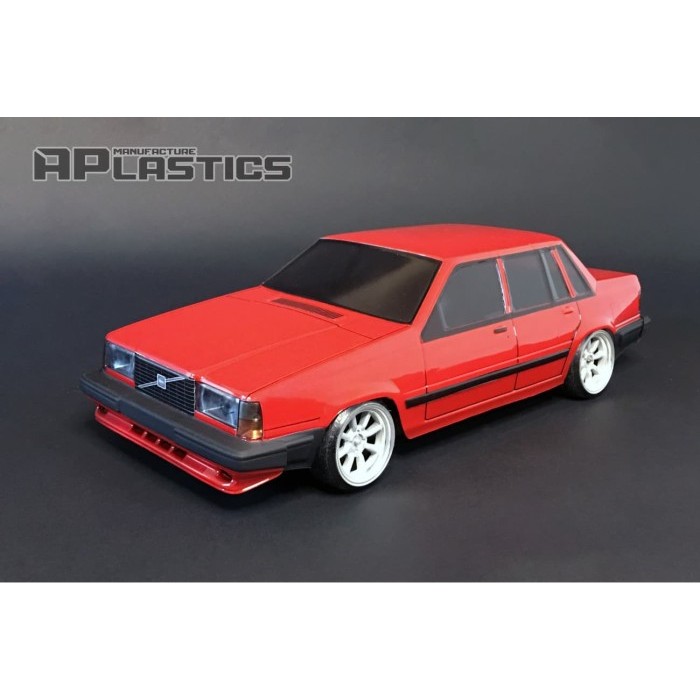 APLASTICS RC VOLVO 740 CLEAR BODY (195MM) #AP-V740