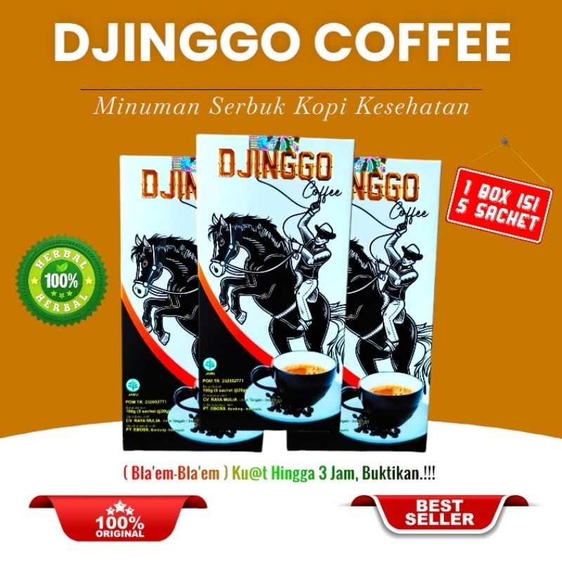 

DJINGGO COFFEE 1 BOX ISI 5 SACHET | KOPINYA PARA PRIA PECINTA RANJANG