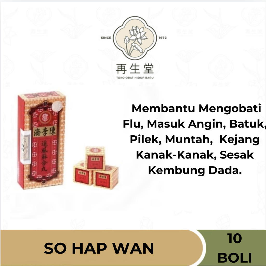 SO HAP WAN ( 10 BOLI ) | OBAT MASUK ANGIN