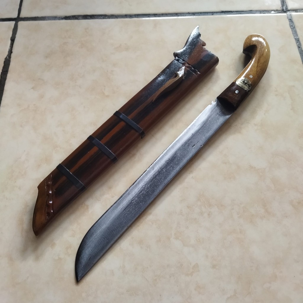 GOLOK ASLI CIBATU golok tebas multi fungsi golok baja merah full tang baja per tempa