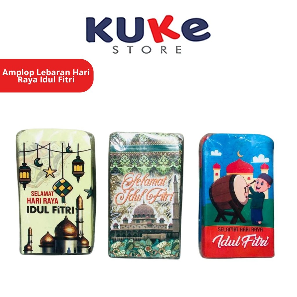 

KUKE Amplop Motif Selamat Hari Raya Idul Fitri Isi 100Lembar Murah Meriah / Ampau THR Special Edisi Lebaran 100Pcs / Angpao Eid Mubarak Ramadhan Islami / Tempat Kotak Penyimpanan Angpau Unik Bingkisan Uang Untuk Anak - Anak Saudara Orang Tua