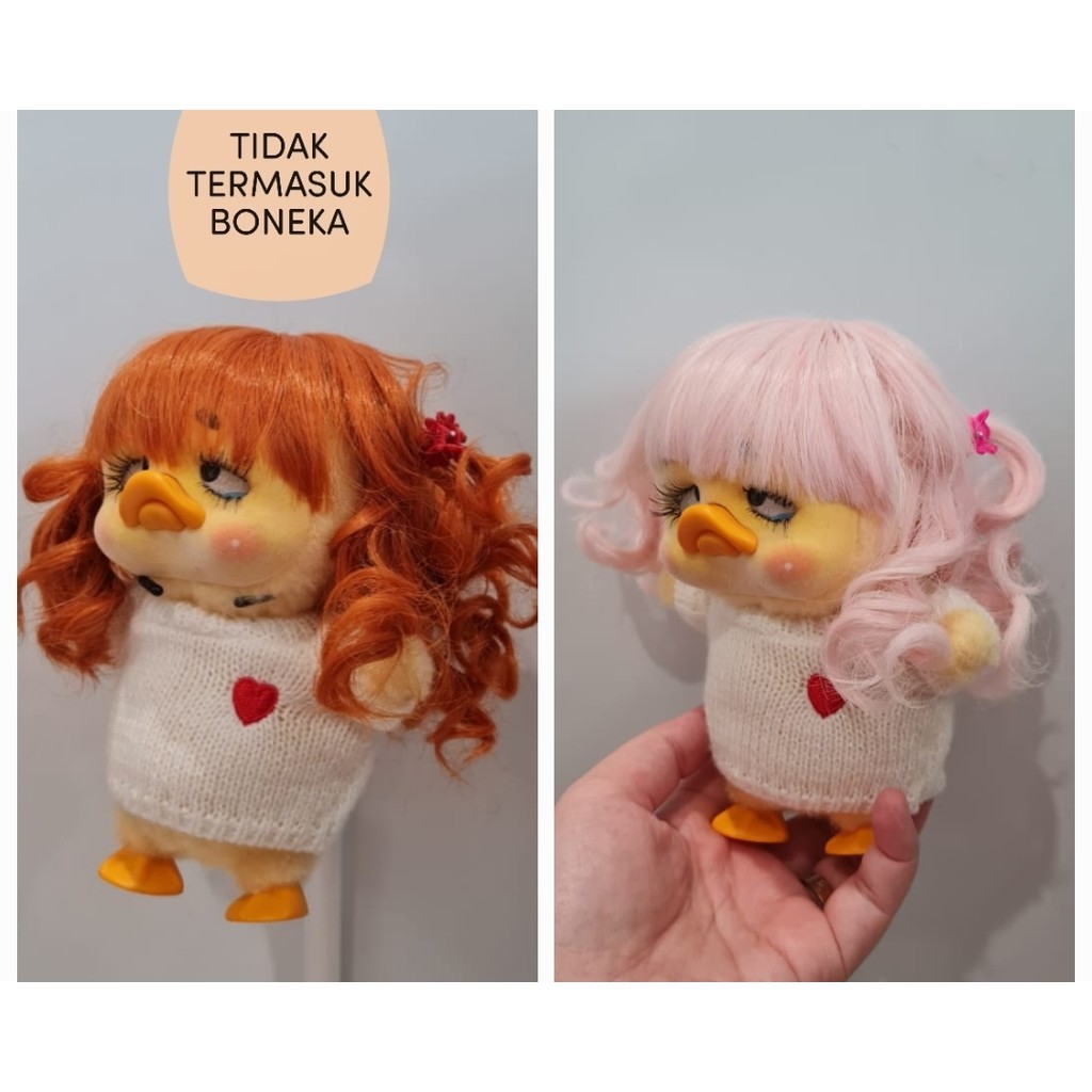 READY WIG FOR BONEKA UPSET DUCK/WIG BONEKA UPSET DUCK/WIG MODEL KERITING//AKSESORIES UPSET DUCK WIG