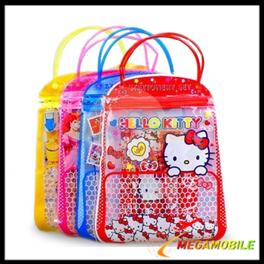 

MM - Stationery Set 6 in 1 Free Bag Alat Tulis Anak Sekolah Buku Pulpen Penghapus Pengaris