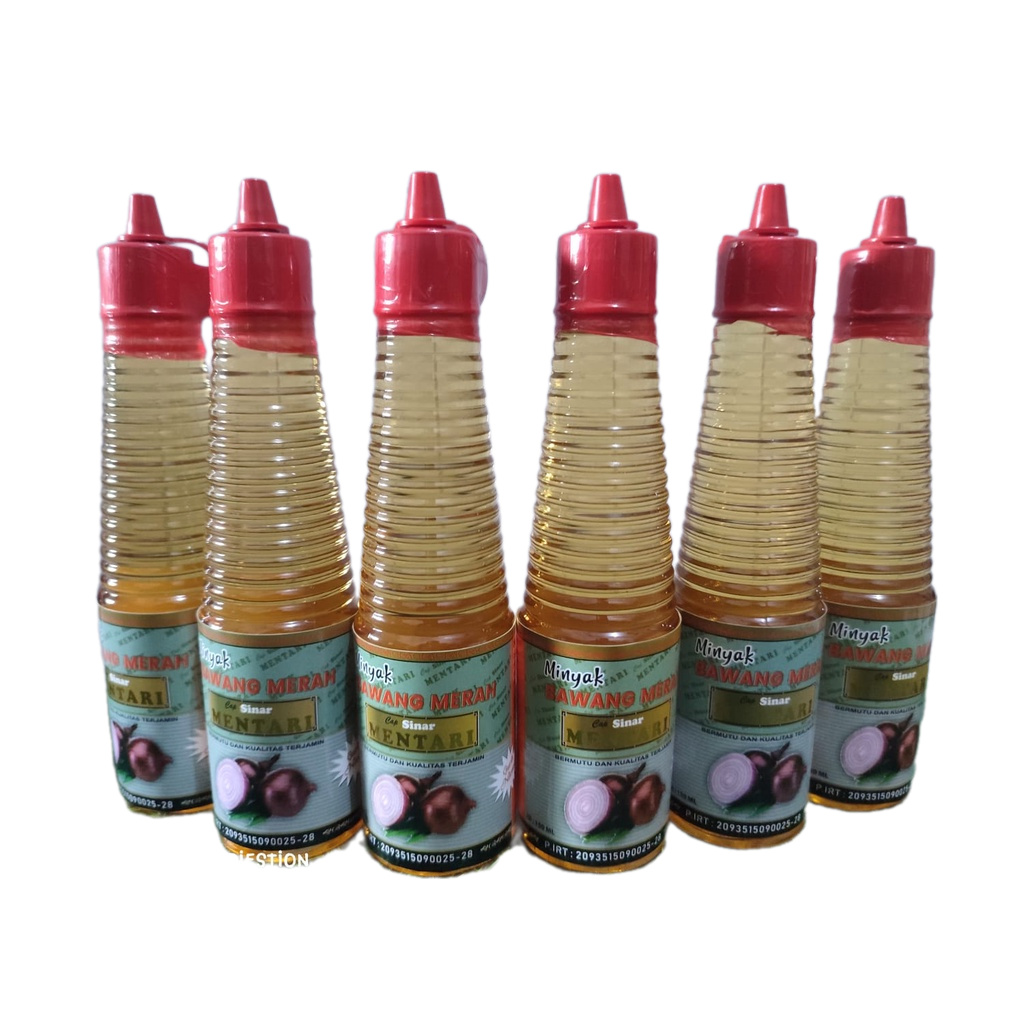 

Paket Murah Minyak Bawang Merah Cap Sinar Mentari Isi 6 Botol @150 ml