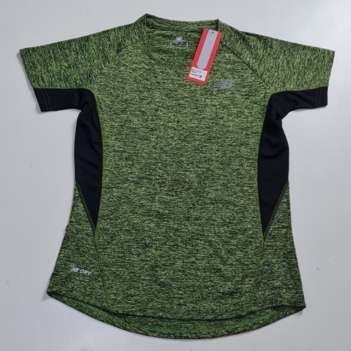 Kaos Olahraga Wanita NEW Sport Wear Baju Senam Running Fitness Atasan - Green, XL