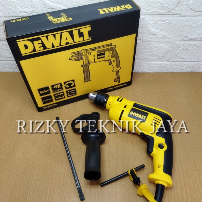 MESIN BOR IMPACT DRILL 13 MM DEWALT DWD024 BOR BETON 13 MM DEWALT