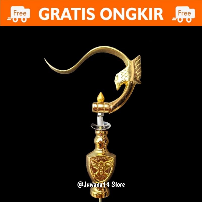 GANTUNGAN SANGKAR BURUNG MOTIF REPLIKA RADJA GARUDA EMAS GOLD LIPAT CANTOLAN KANDANG KOTAK BURUNG LO