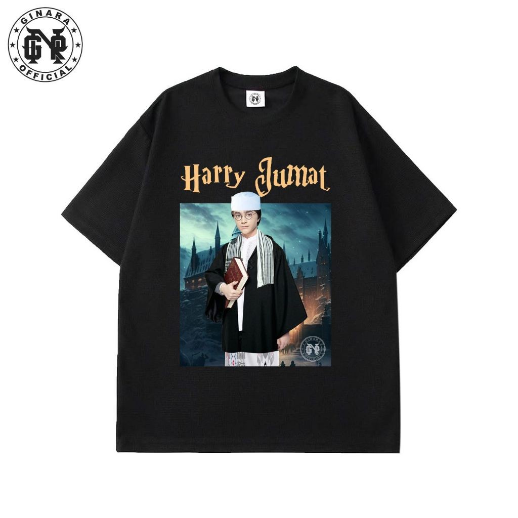 T-Shirt harry jumat kaos plesetan  black kaos band lengen pendek unisex