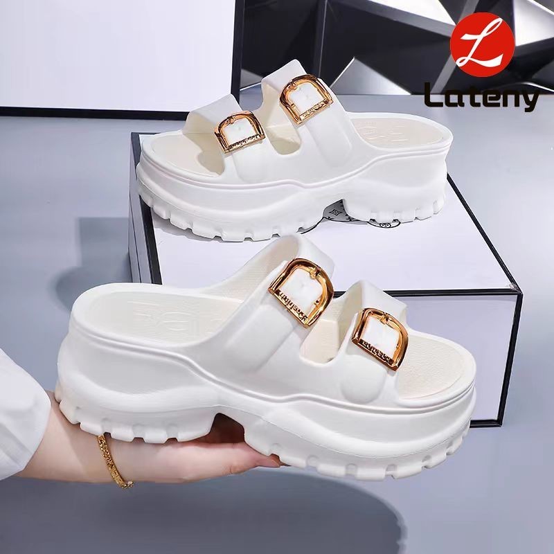 Lateny Sandal Selop Wanita Wedges EVA Empuk Anti Slip Karet Jelly Tebal Empuk Tali Belakang no.720