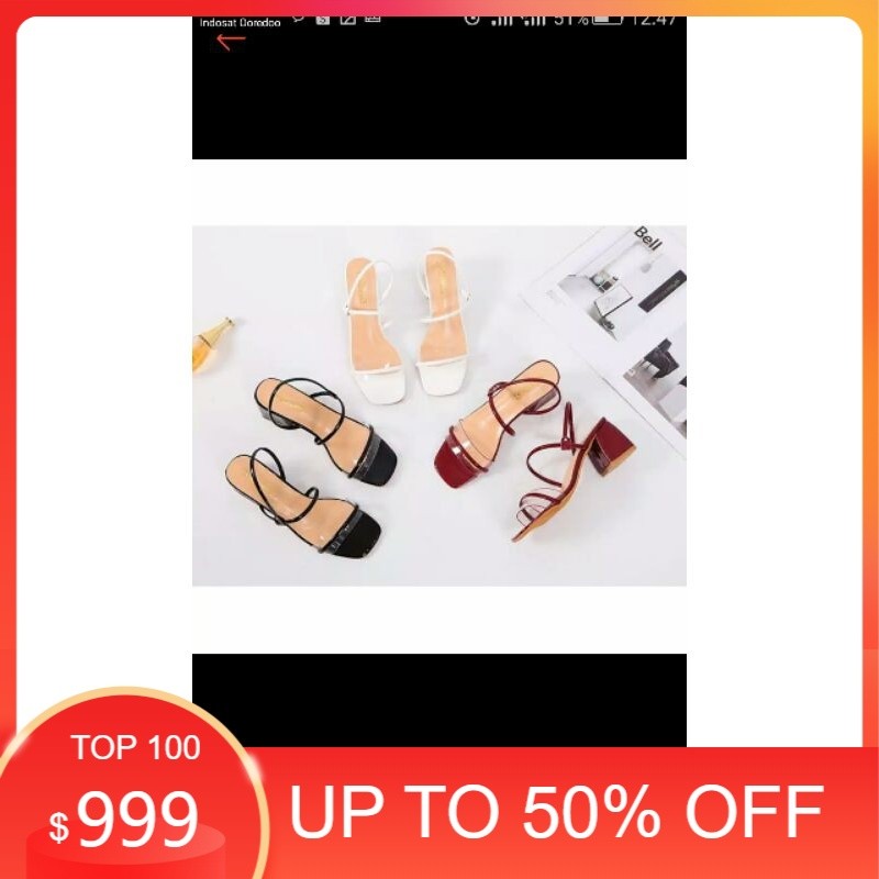sepatu sandal hels wedges hils hak tahu 5cm hels wedges sepatu&sandal wanita dewasa hels wedges sepa