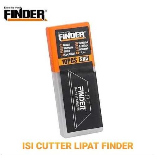 

isi 10 pcs 0.6mm mata FINDER cutter knife - pisau lipat - Cutter lipat