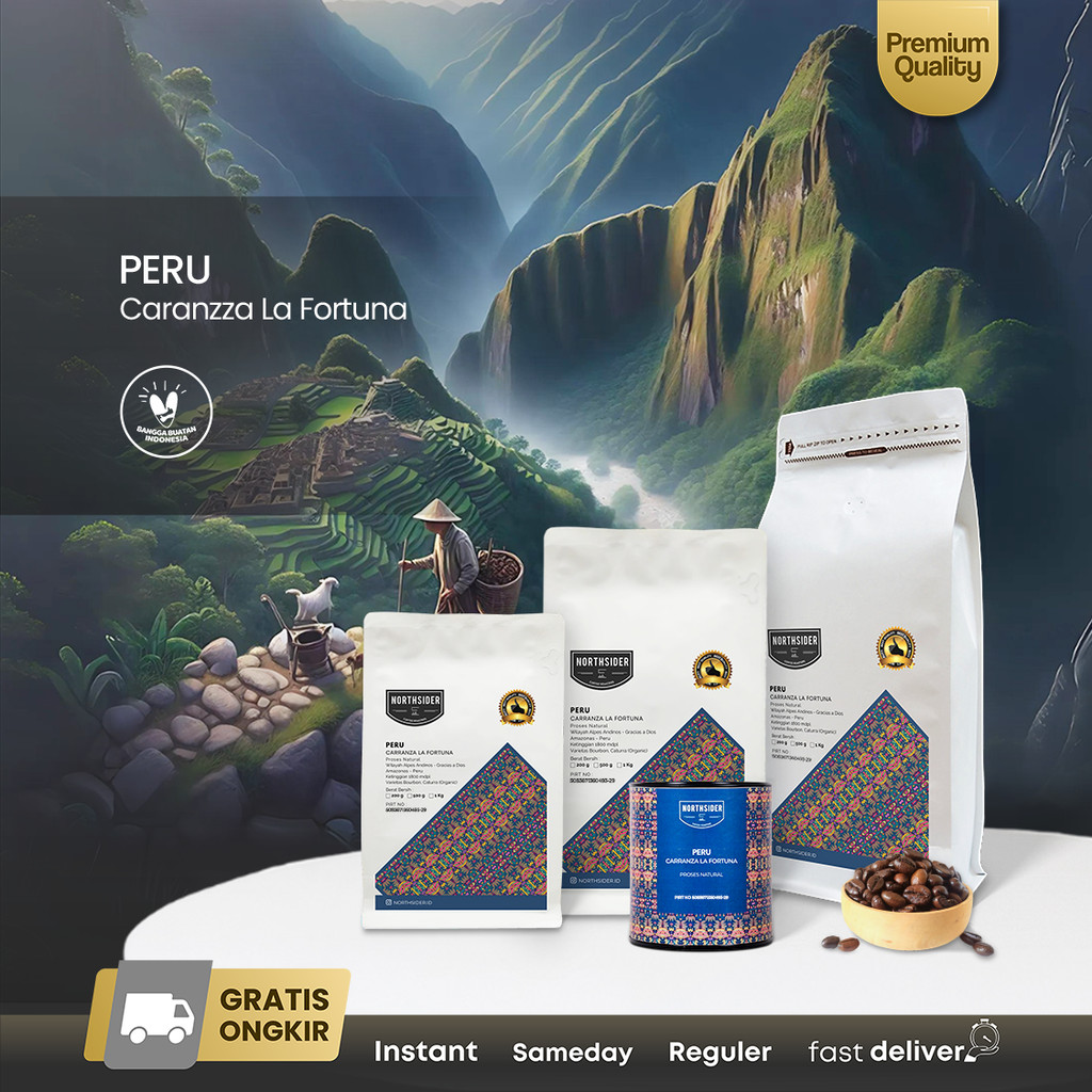 

Northsider Kopi Arabika Peru Carranza La Fortuna Natural Organic Coffee
