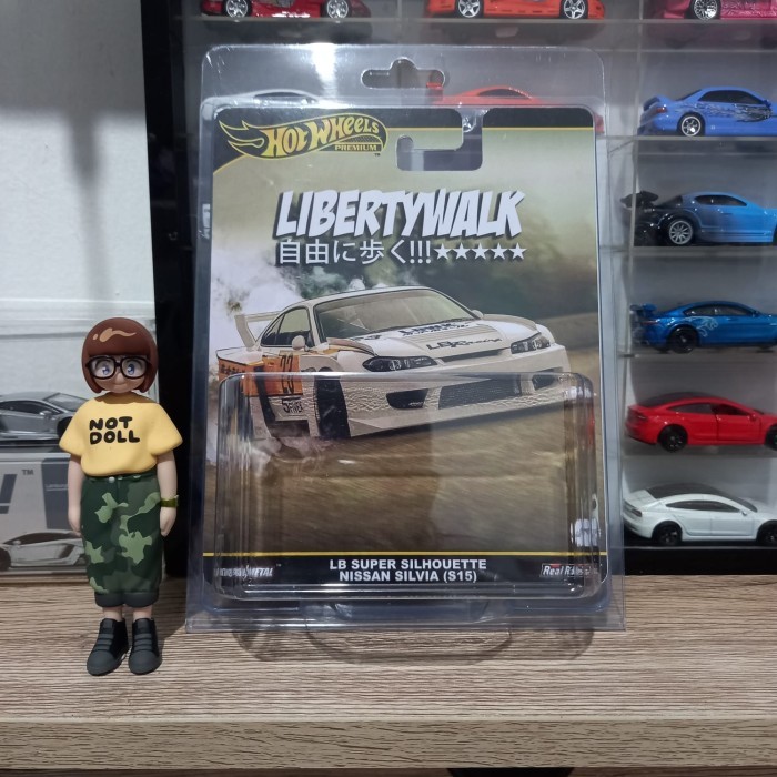 HOTWHEELS BIB ZAMAC Premium LBWK Nissan Silvia S15 White CUSTOM BLISTER