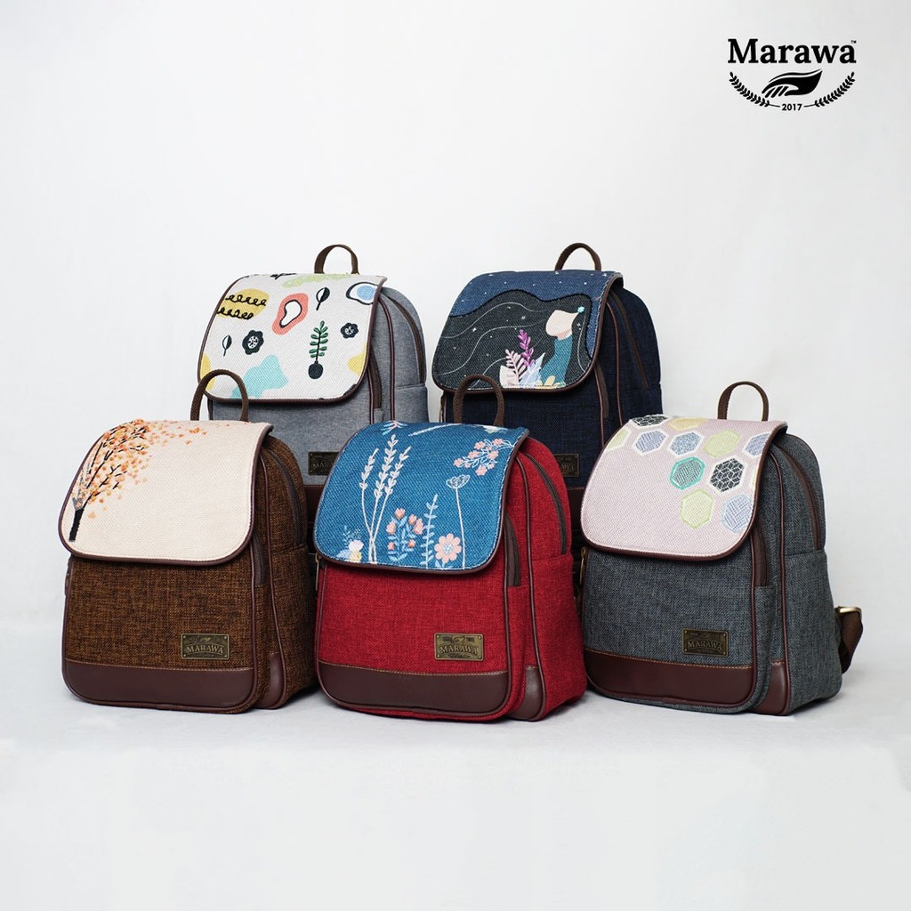 MARAWA Binar Series Tas Ransel Wanita Backpack Tablet