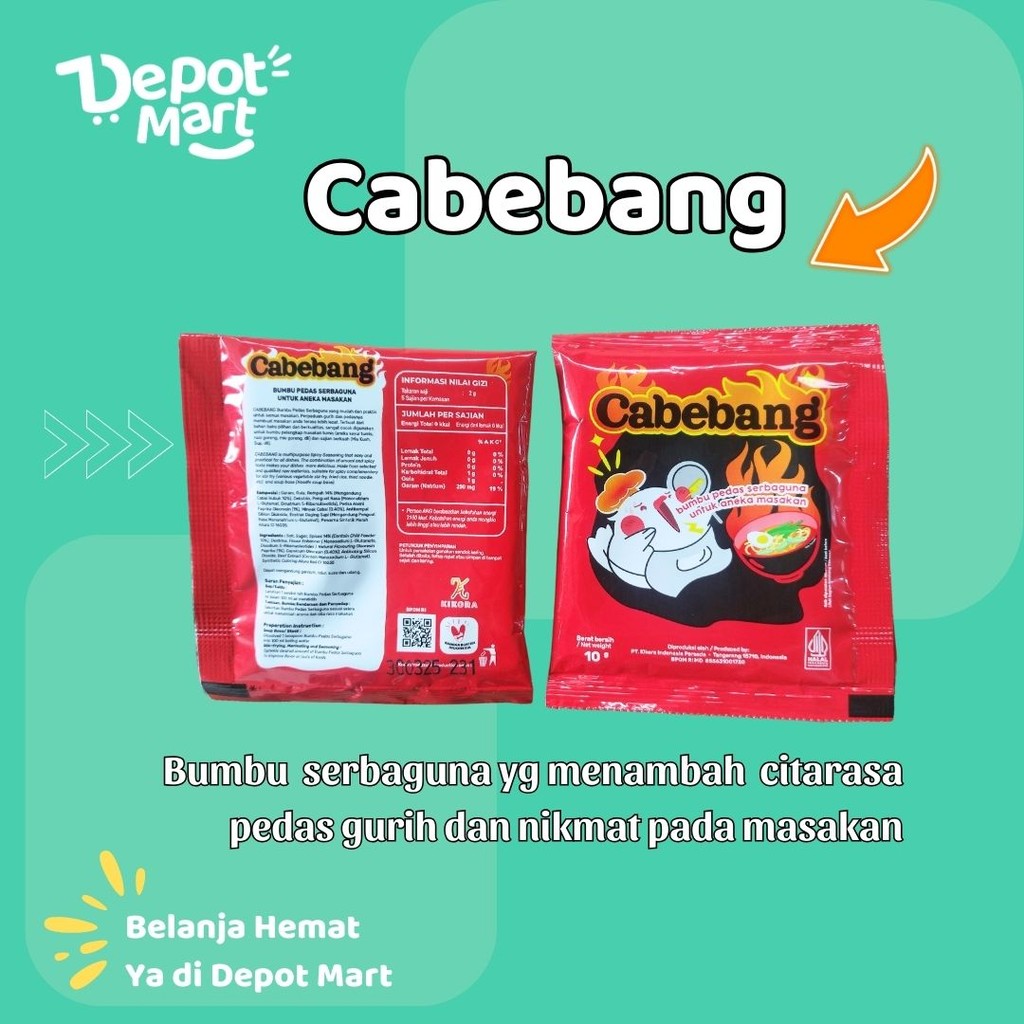 

Cabebang Bumbu Cabe Pedas Serba Guna 10 Gram