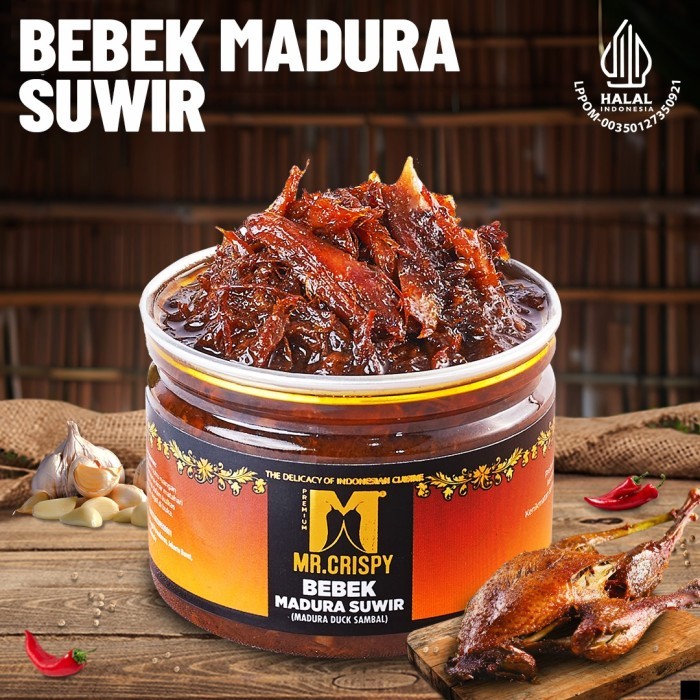 

[New]Promo Bebek Madura Suwir/Sambal Bebek Madura/Bumbu Ireng Asli Madura Mr.Cris