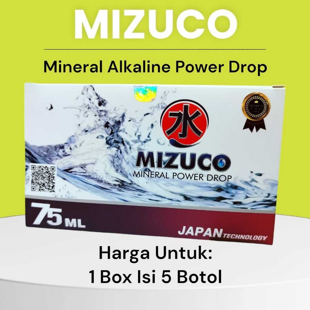 

MIZUCO MINERAL ALKALINE 1 BOX ISI 5 BOTOL ORIGINAL