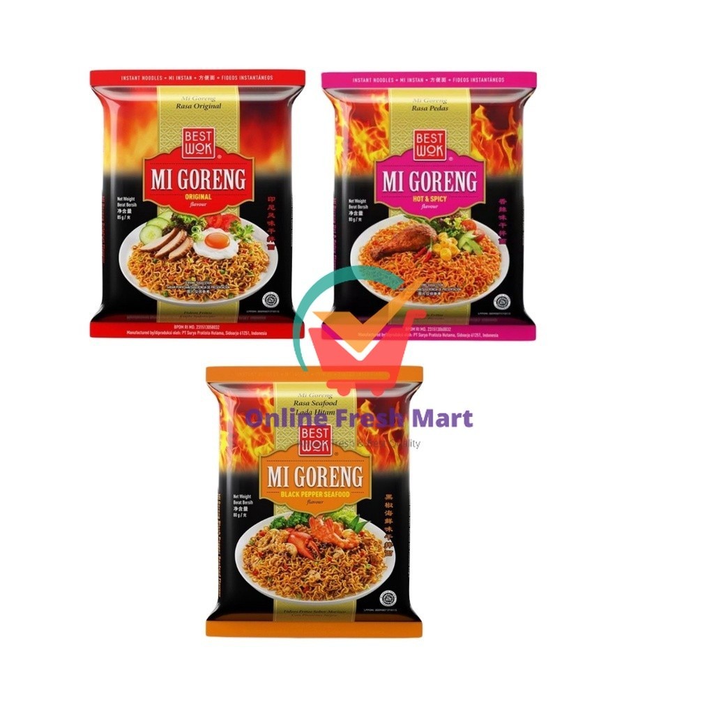 

Best Wok Mie Instan Goreng Pedas Blackpepper Seafood Bestwok 85g - Online Fresh Mart Denpasar