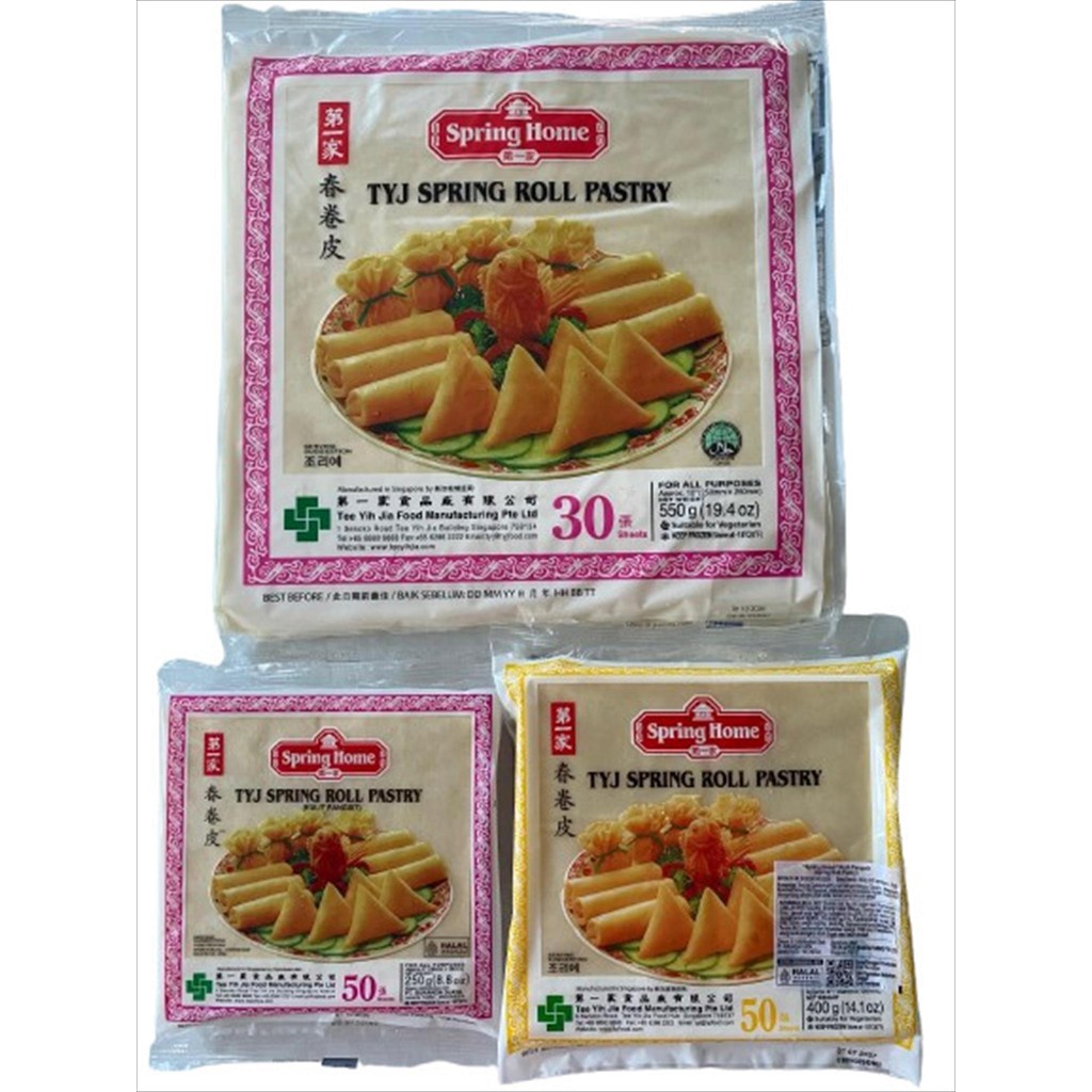 

TYJ Spring Roll Pastry Kulit Pangsit Samosa Lumpia Spring Home Halal