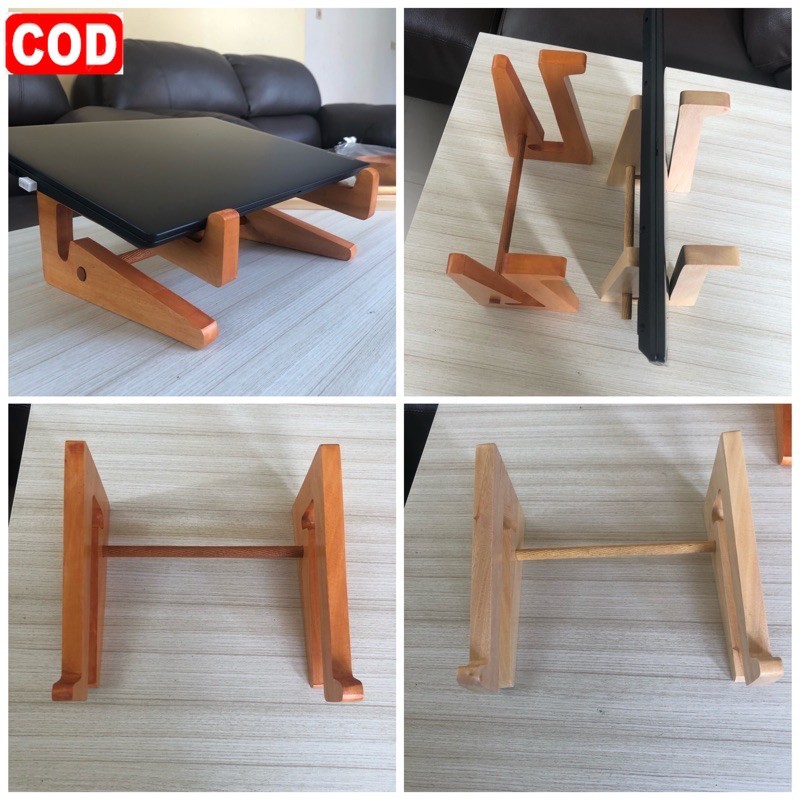Meja Laptop Tempat Laptop Stand Laptop Kayu Tinggi