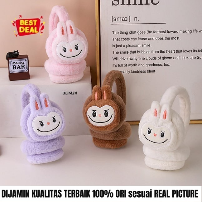 Earmuff Penutup Telinga Anak Bayi Dewasa Pompurin labubu Anti Bising Tekanan Udara untuk di Pesawat
