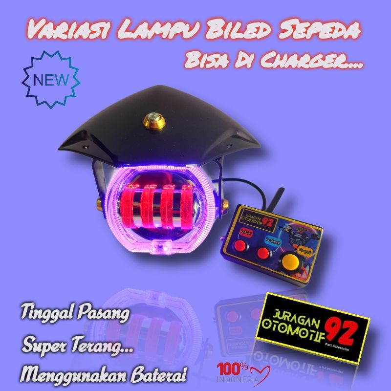 Lampu Variasi Biled Sepeda / Aksesoris Sepeda Gunung