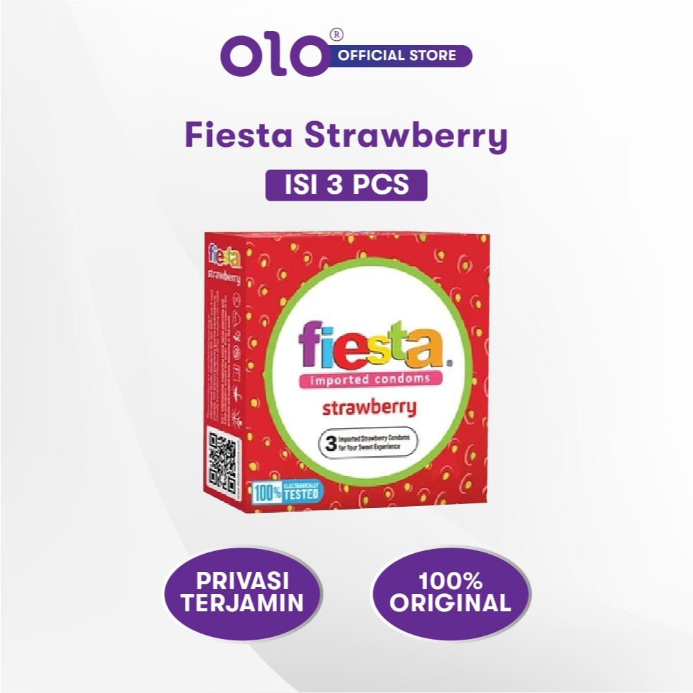 

konnnndddoooo Fiesta Rasa Strawberry 1 Box isi 3 Pcs