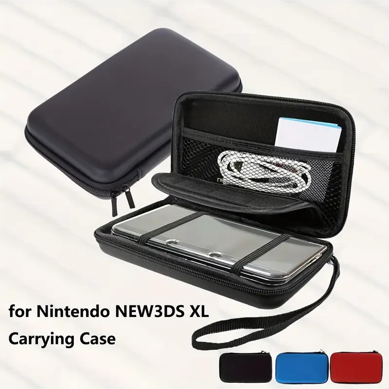 Carrying case storage box for NEW3DS XL, NEW3DS LL, 3DS XL, and 3DS LL, console storage bag