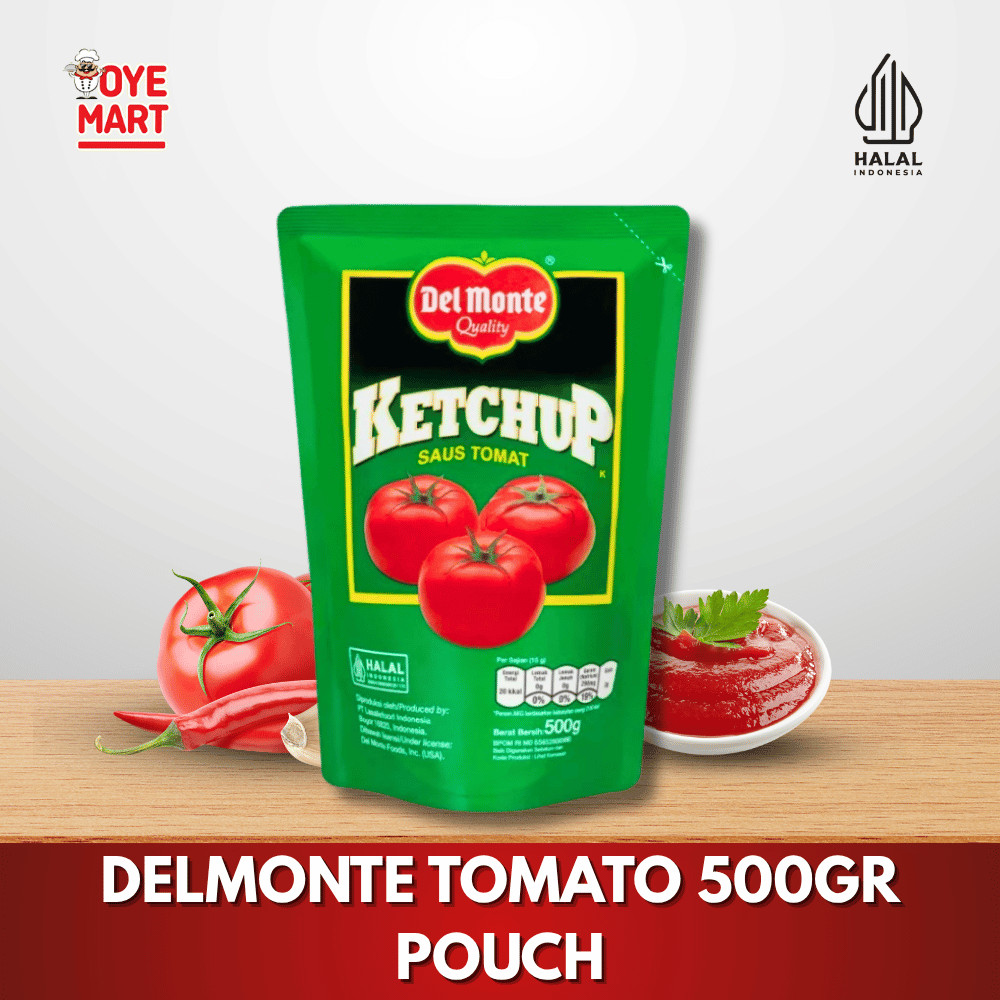 

DELMONTE TOMATO SAUCE 500GR POUCH/SAUS TOMAT