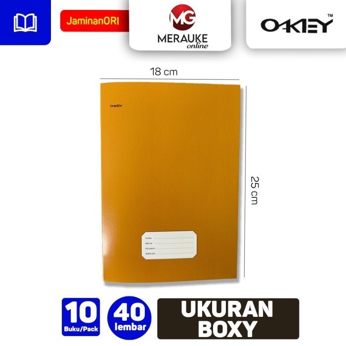 

JAMIN MURAH !!!Buku Tulis OKEY KRAFT 40 Lembar (1 Pack isi 10 Buku)(BISA LANGSUNG ORDER)
