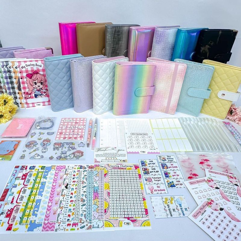 

10ziplok Binder Saving Book Kulit OnePlanner Aksesoris LengkapCO