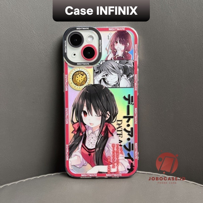 Casing HP Infinix Note Hot 50 40 Pro Plus 30 30i 40i Smart 8 11s NFC 5G Tokisaki Kurumi