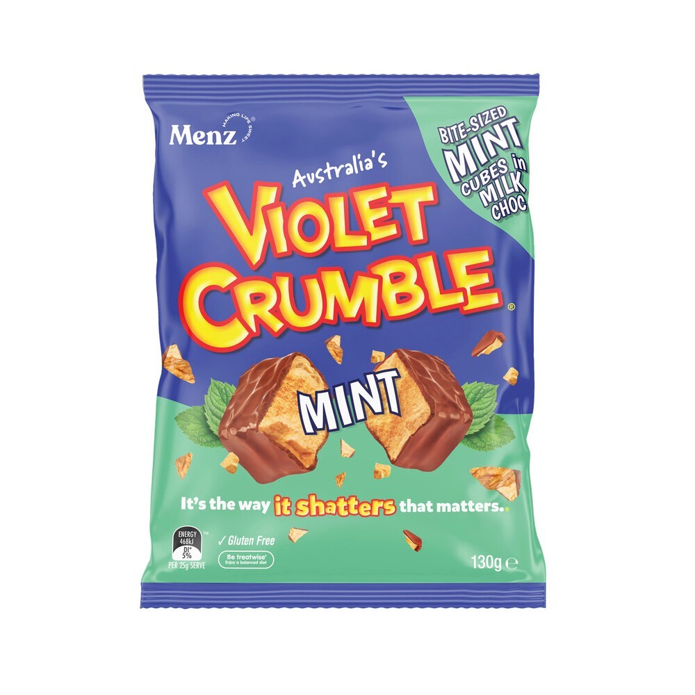 

Violet Crumble Mint Bag | 130g Australia